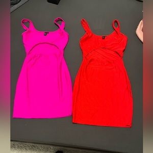 2 Shein Cut out Mini Dresses